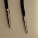 Blue Gold Black Iridescent Vintage Original Glass Western Bolo Triangle Tie