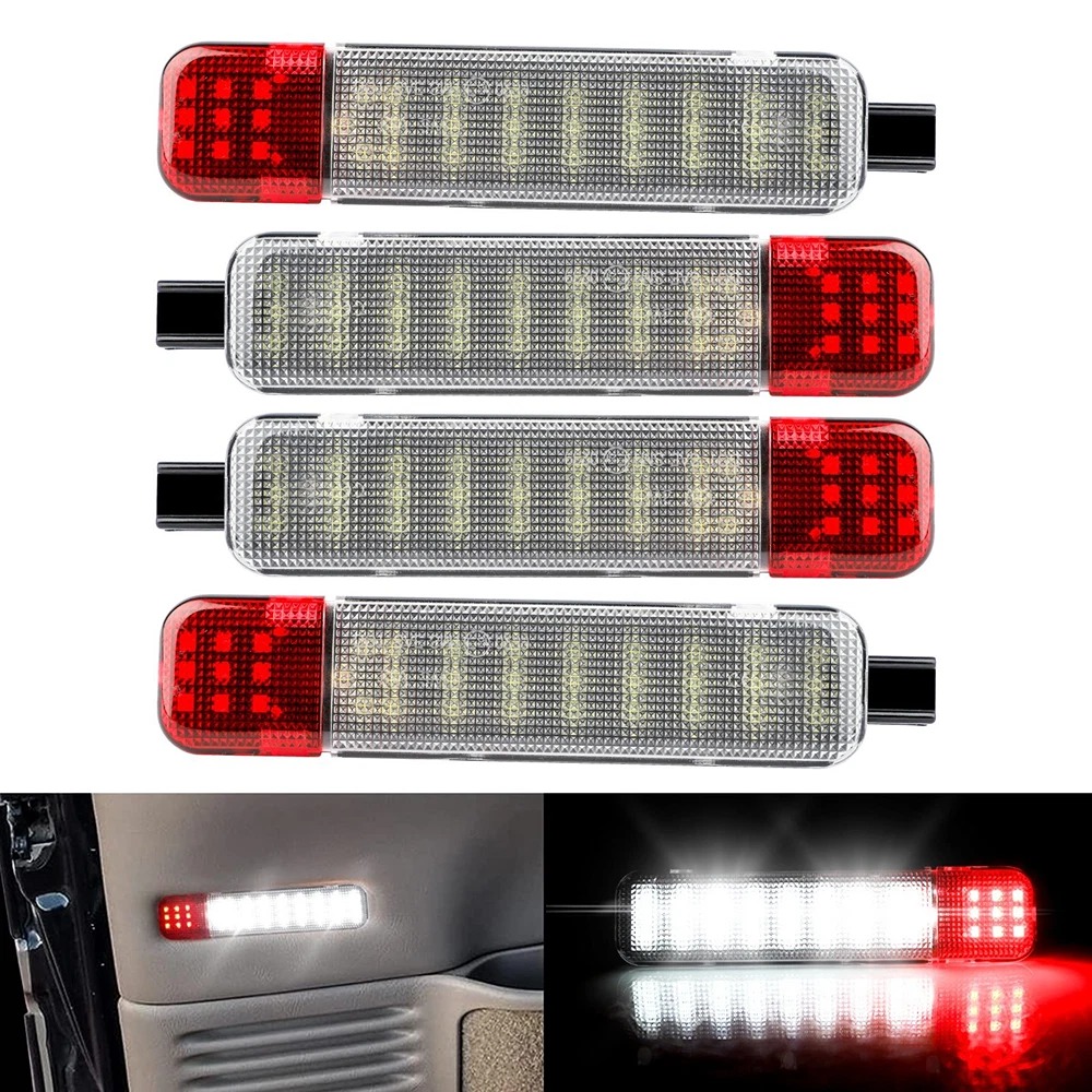 4PCS LED Door Courtesy Light For Chevy Silverado Suburban Tahoe GMC Sierra Yukon