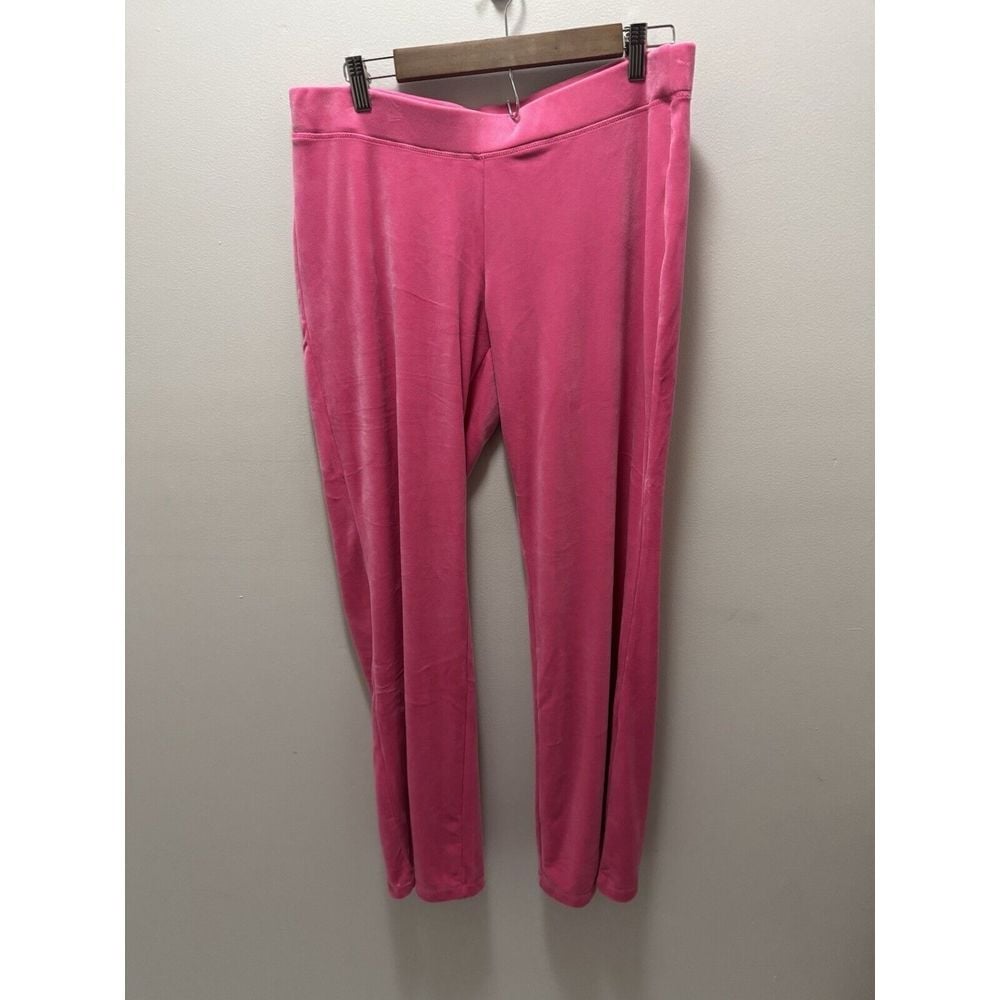 Juicy Couture Hot Pink Tracksuit Pants Rhinestone Back Size Large NWT
