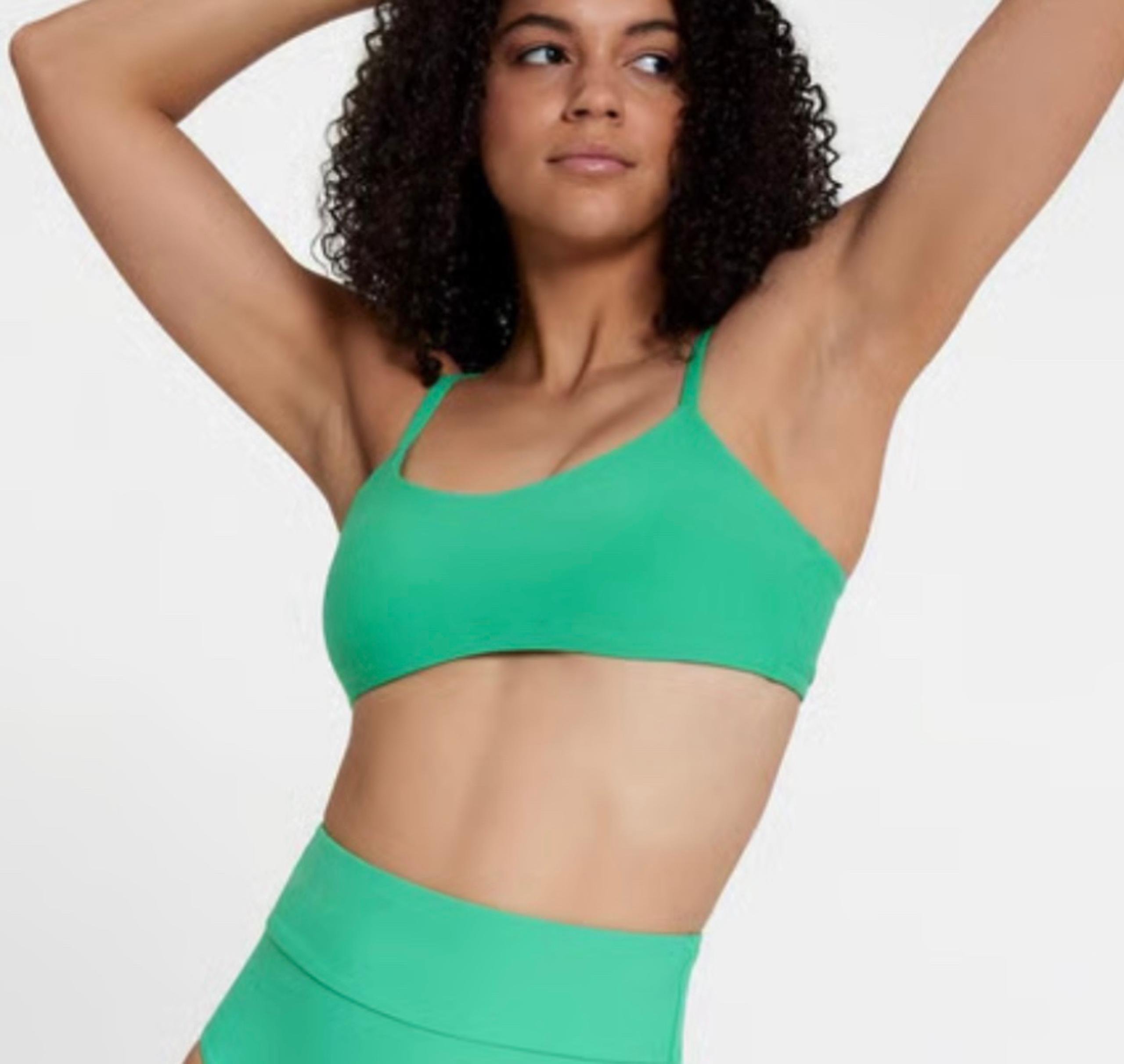 Calia Carrie Underwood Tie Back Bikini Top Scoop Neck Sporty Athletic