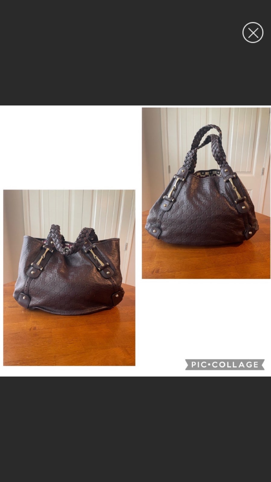 Authorities Gucci Guccissima shoulder bag