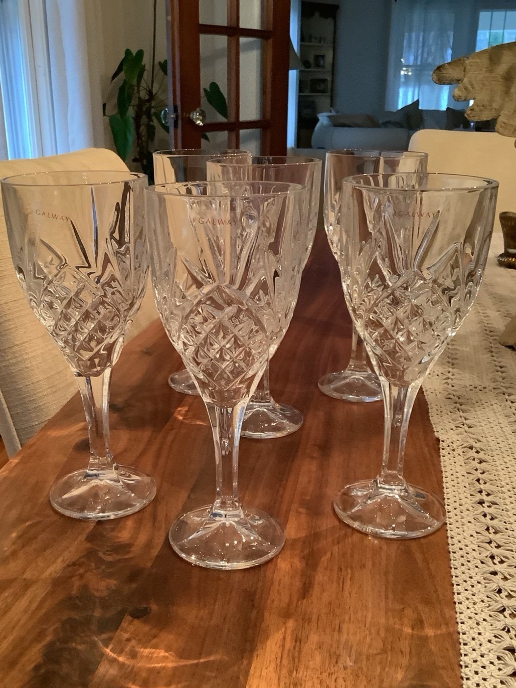 BNWT set of six Galway Irish Dublin 10 oz. goblets