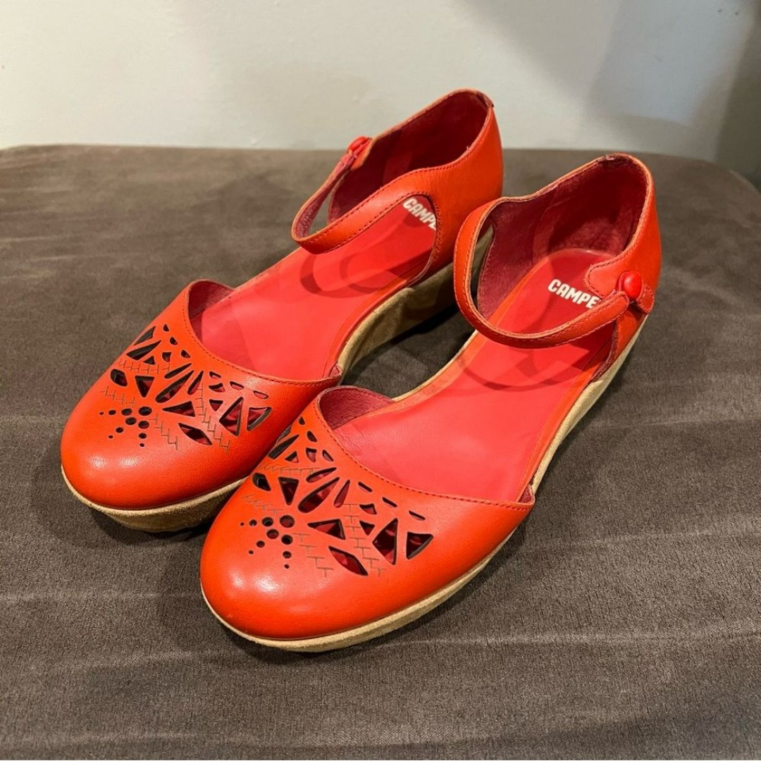 Camper Women's Laika Cut Out Wedges Size 7.5