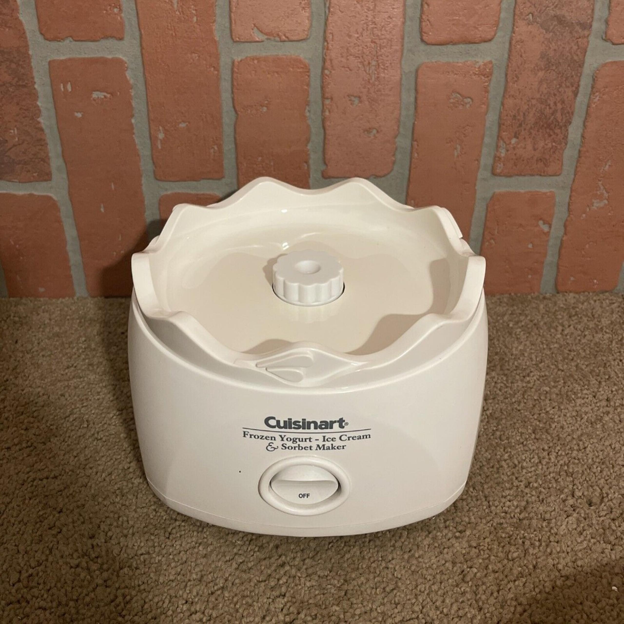 Cuisinart Automatic Frozen Yogurt & Ice Cream Maker Model ICE-20 Base Only