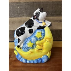 Vintage BICO Cow Jumped Over The Moon Cookie Jar