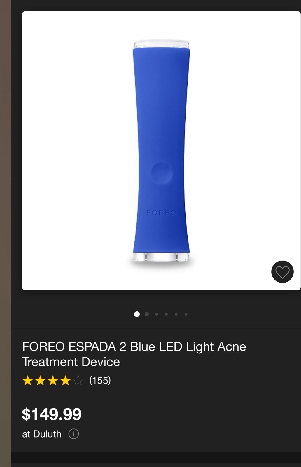 FOREO ESPADA 2 Blue LED Light Acne Treatment Device