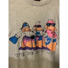 Vintage We Be Bowlin T Shirt Mens Sz XXL Ducks Watch Your Step Screen Stars