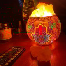 Hamsa Handcrafted Himlayan Salt Lamp Oil Diffuser