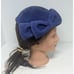 Vintage Womens Pinehurst Fifth Avenue Corona Italian Felt Wool Pillbox Hat Clean