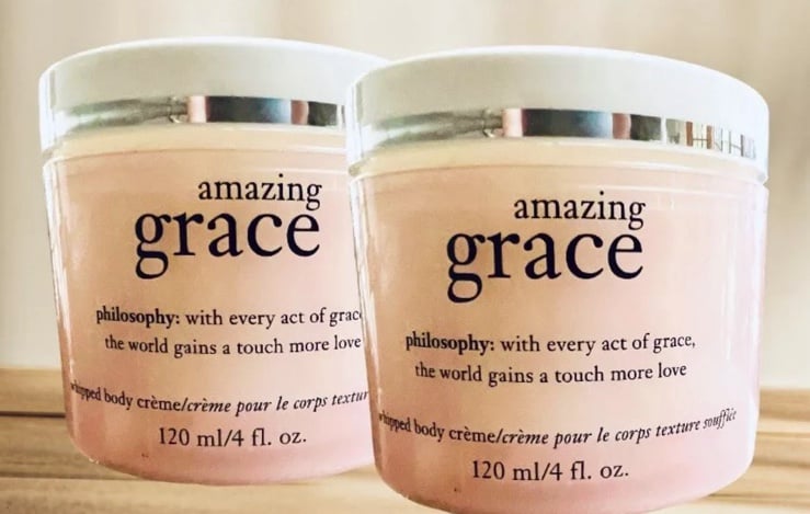 Philosophy Amazing Grace Whipped Body Creme Cream Moisturizer 4oz.~Lot of 2~New