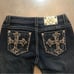 MISS ME Signature Rise Skinny Dark Blue Denim Jeans Size 29 Inseam 31