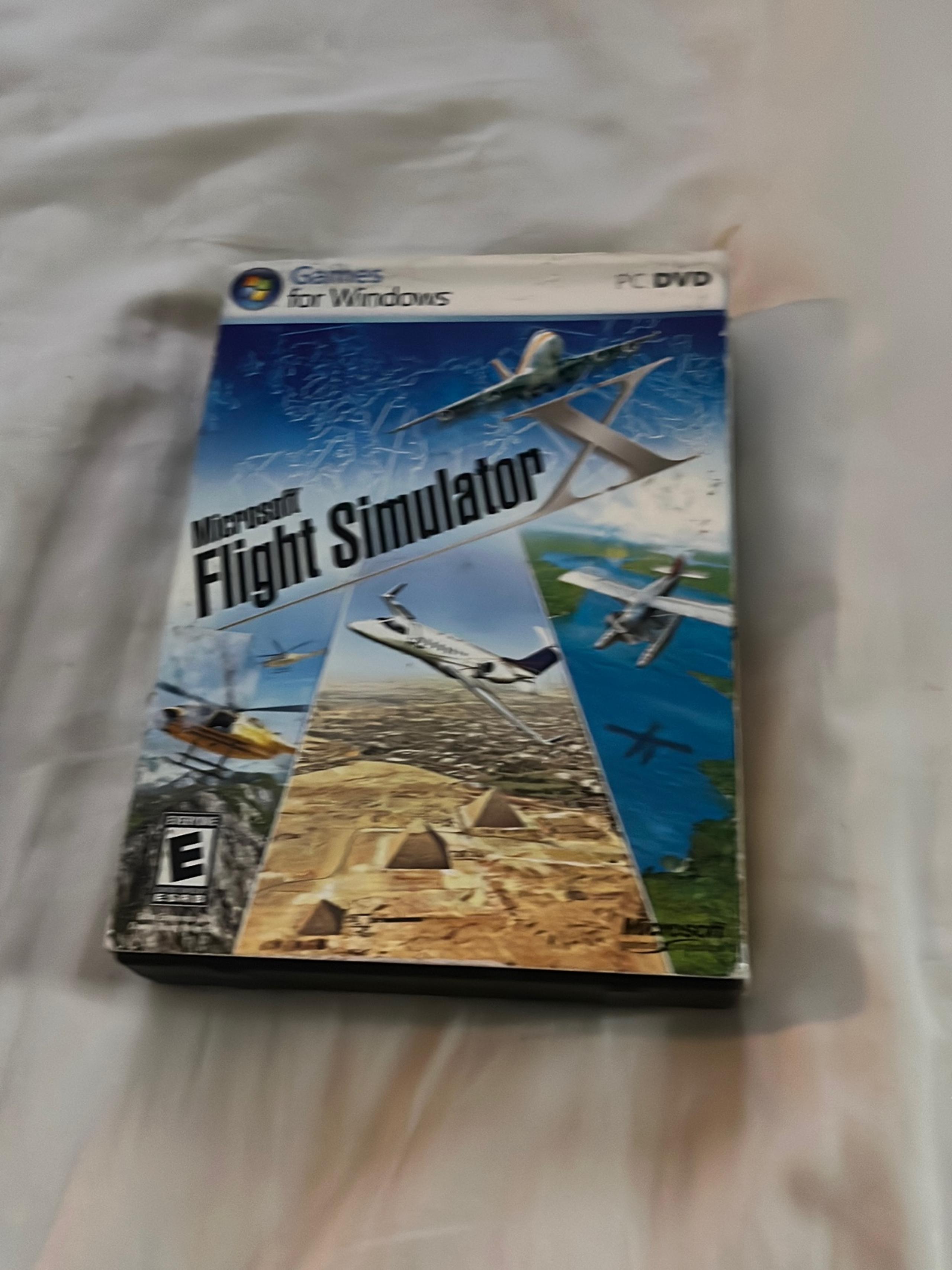 Microsoft Flight Simulator X PC DVD ROM WIN XP Vista Vintage 2006 2 CD-ROMs