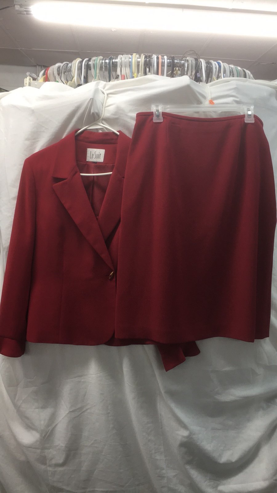 Le suit 2 pice skirt suit sz 14