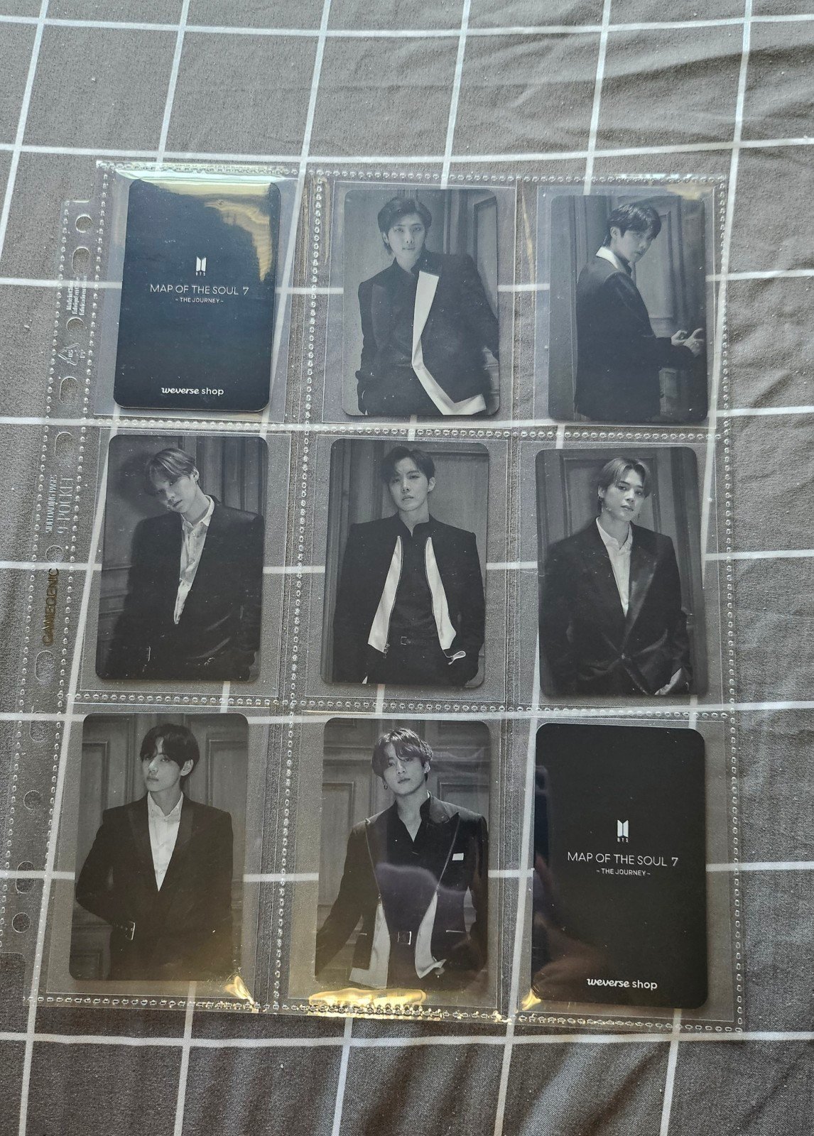 OFFICIAL BTS MAP OF THE SOUL: THE JOURNEY JPFC (GREY) PHOTOCARD/PC SET- COMPLETE