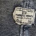 Los Angeles Third & Army Gray Distressed Long Sleeve Henley Tee Men's XL