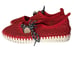 Ilse Jacobsen Tulip Women's Red Woven Cutout Mary Jane Slip Ons Nautical 39