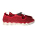 Ilse Jacobsen Tulip Women's Red Woven Cutout Mary Jane Slip Ons Nautical 39