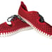 Ilse Jacobsen Tulip Women's Red Woven Cutout Mary Jane Slip Ons Nautical 39