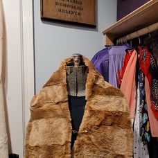 1970s vintage chinchilla fur scarf...rare find