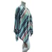 Talbots Striped Cape Poncho – One Size, Classic Cozy Layer