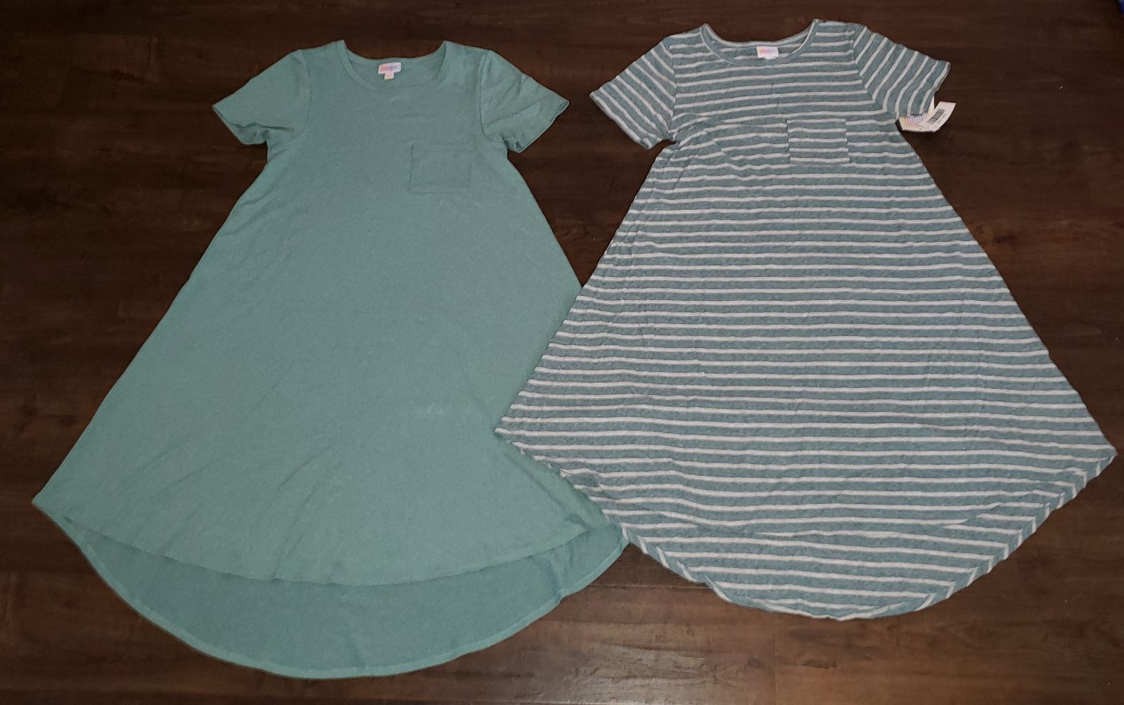 Lularoe XXS Blue Green StripedCarly Lot