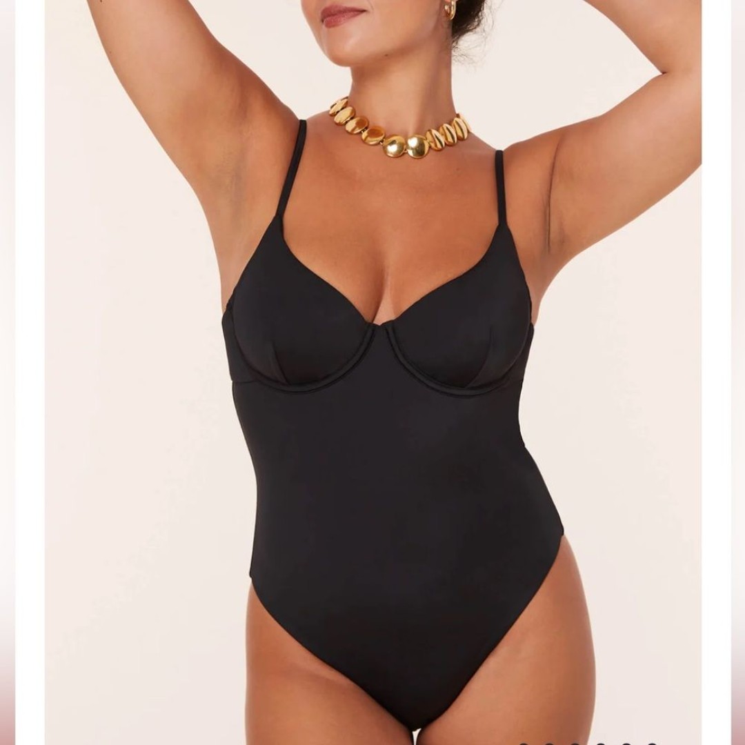 Andie Swim The Bermuda One Piece Swimsuit Black size XS NWT