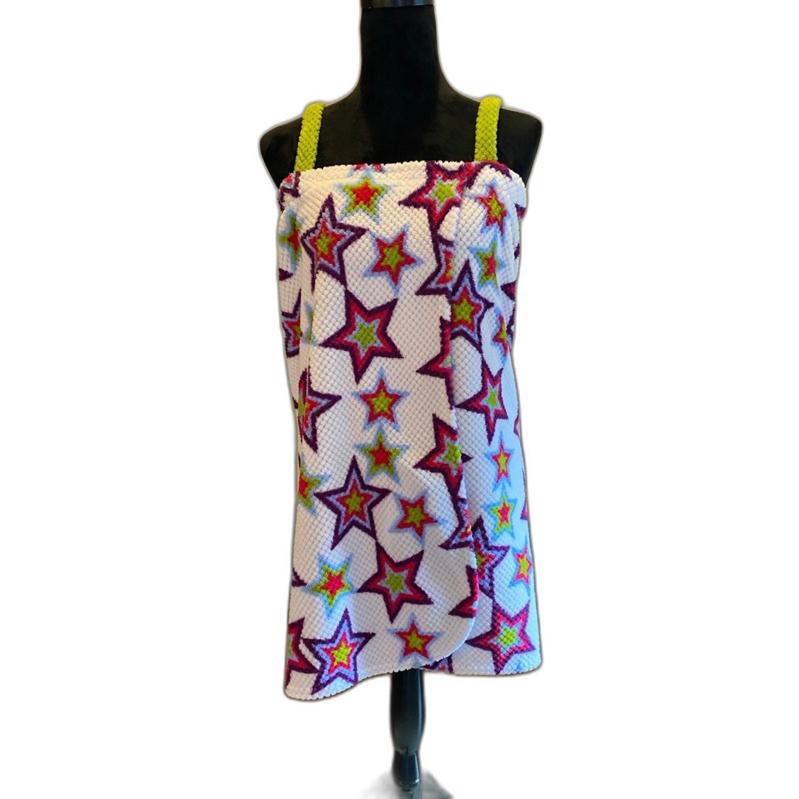 No Boundaries Coverup Size Medium Wrap Around Colorful Bath Towel Pool Beach