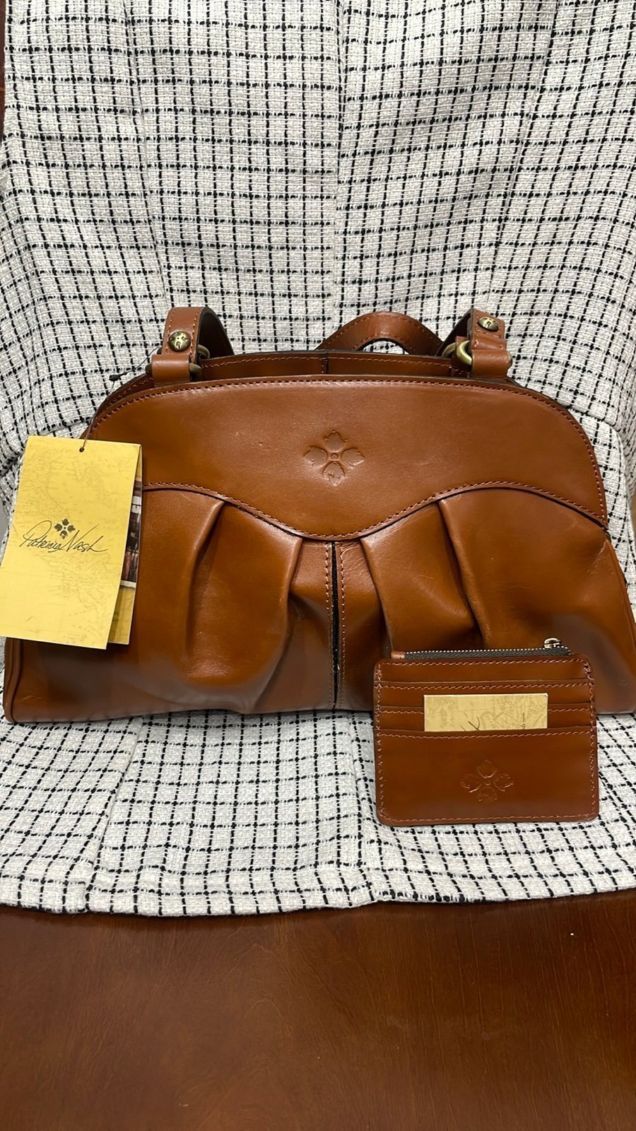Patricia Nash Heritage Macellara Tan with credit card wallet