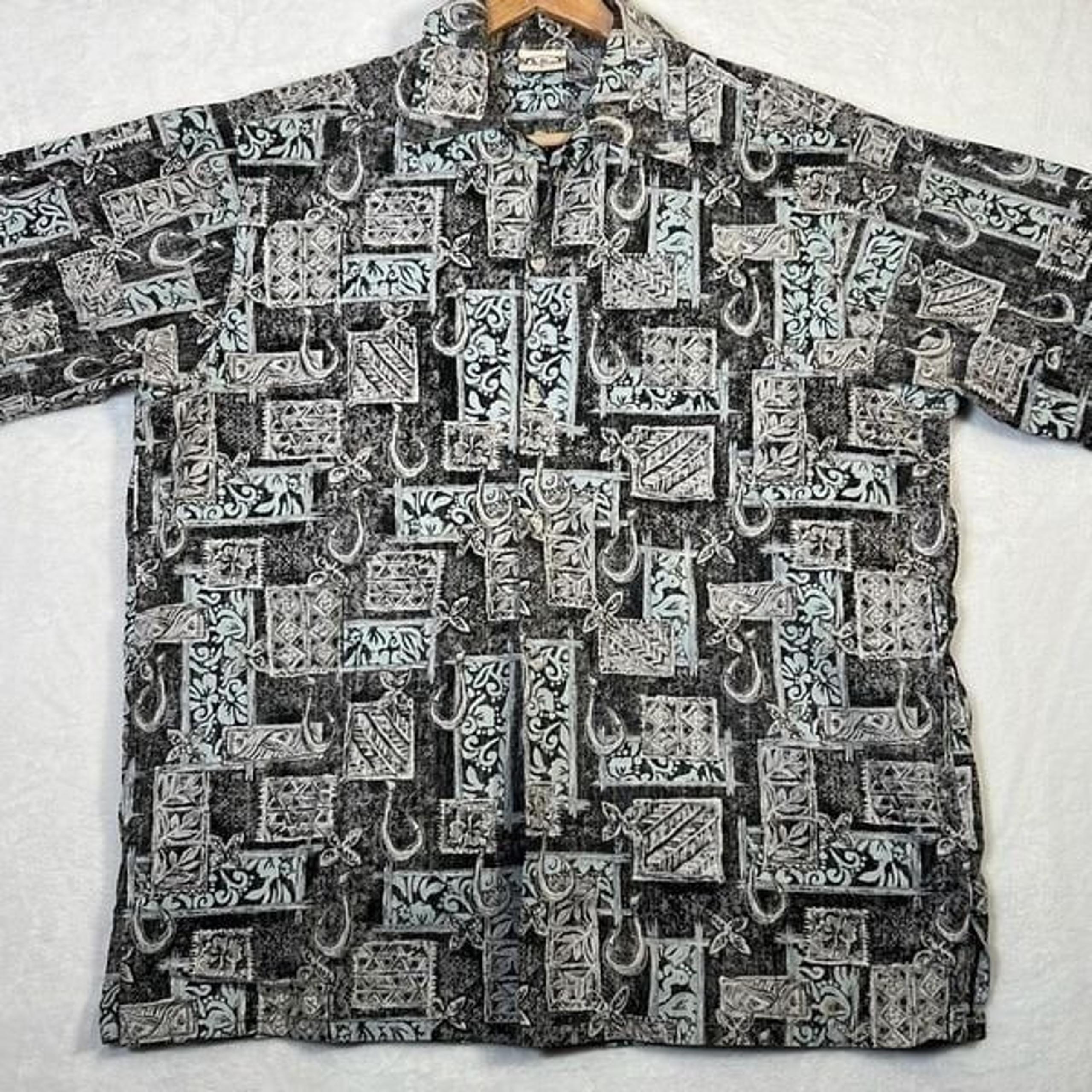 Go barefoot mens Hawaiian Hawaii tradition shirt Made in the USA mens -Large