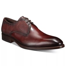 Massimo Emporio Men Gilli Derby Oxfords Size US 7.5M Two Tone Tobacco Leather