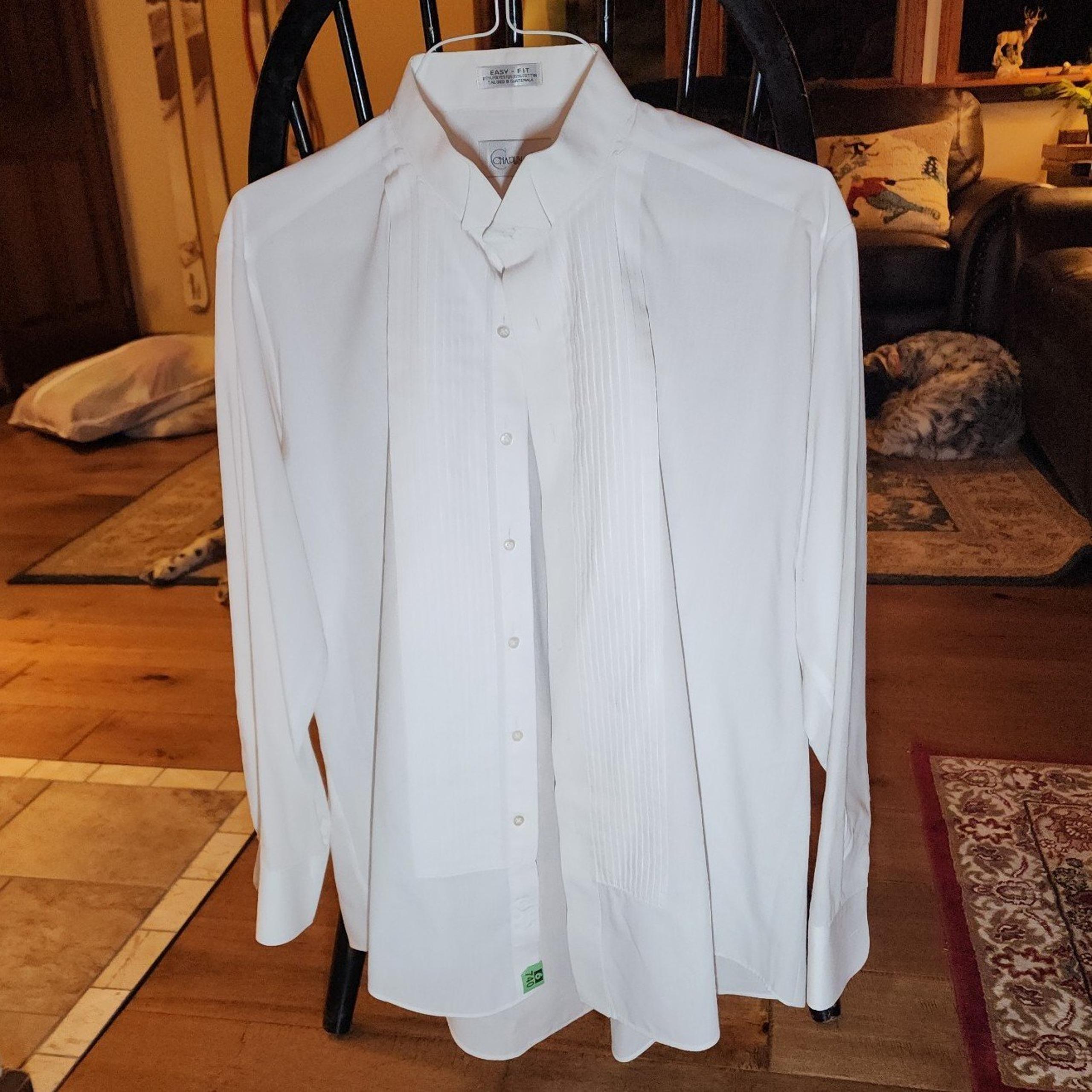 chaplin tuxedo shirt XL 33-34