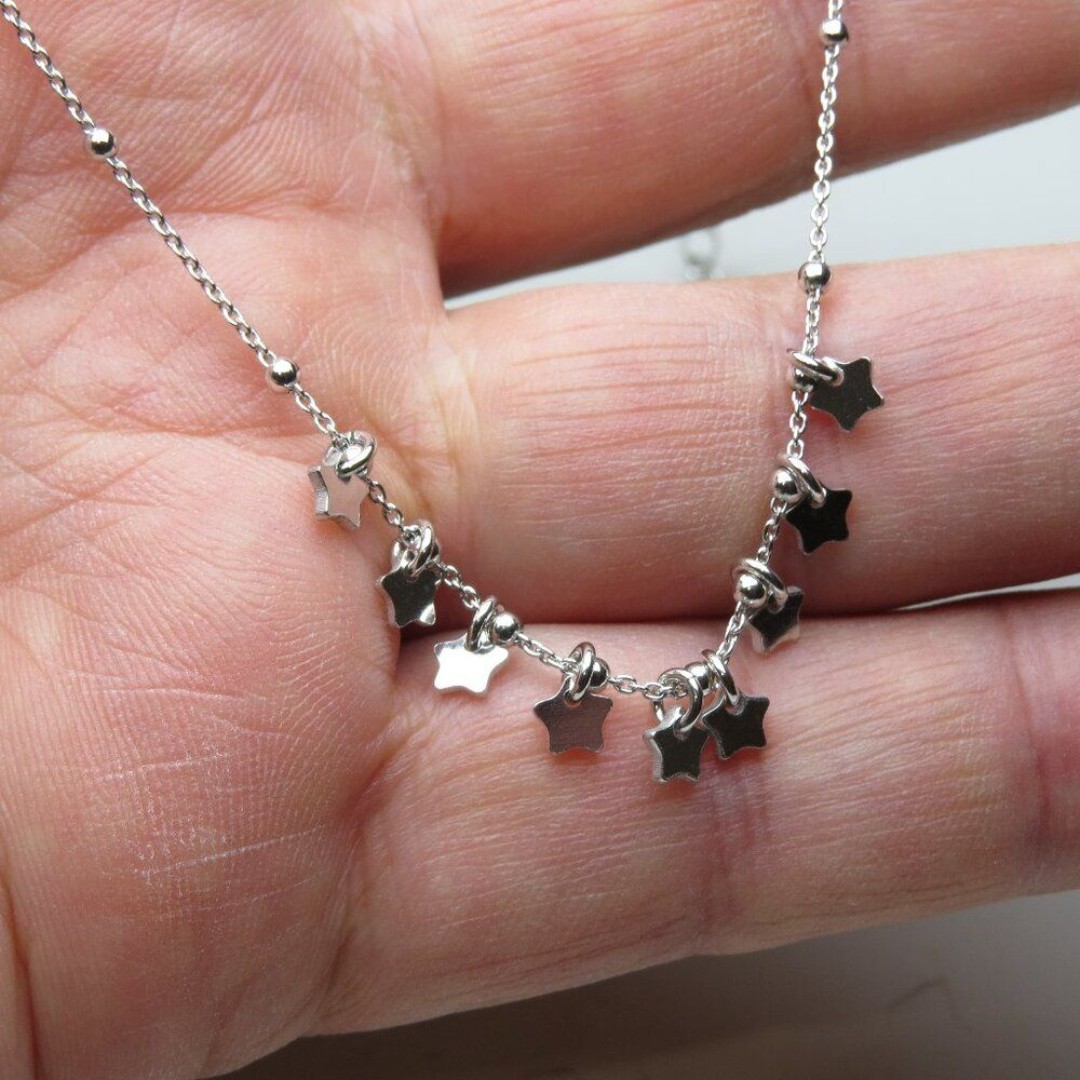 *925 Sterling Silver Charm Necklace