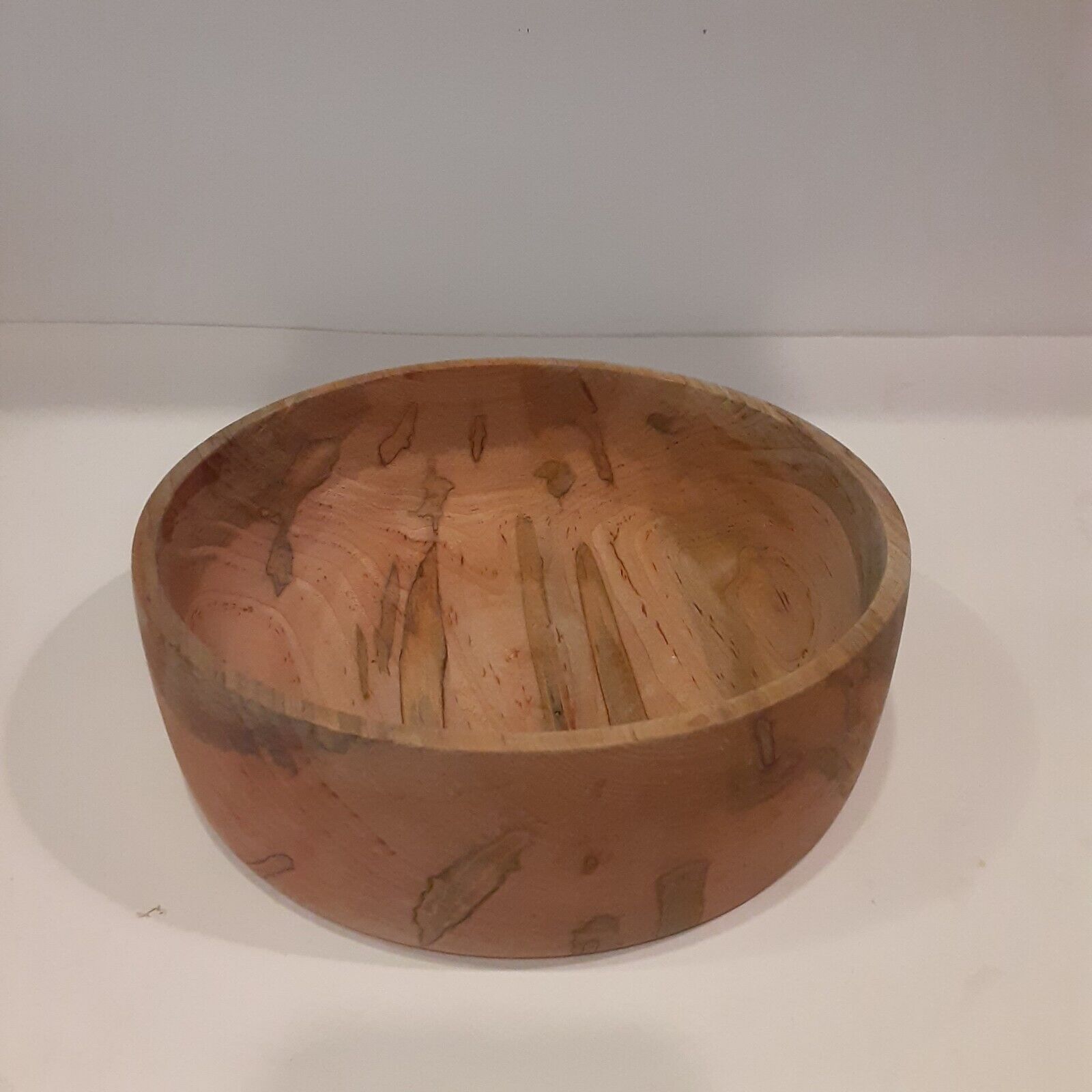 Vintage Spalted Fruit Wood Bowl Unique Masculine Beautiful Versatile
