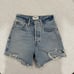 Agolde Riley Shorts Distressed Size 23 Denim Jean Shorts