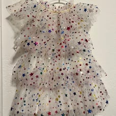 Lola and the boys Tiers of Rainbow dress 2t