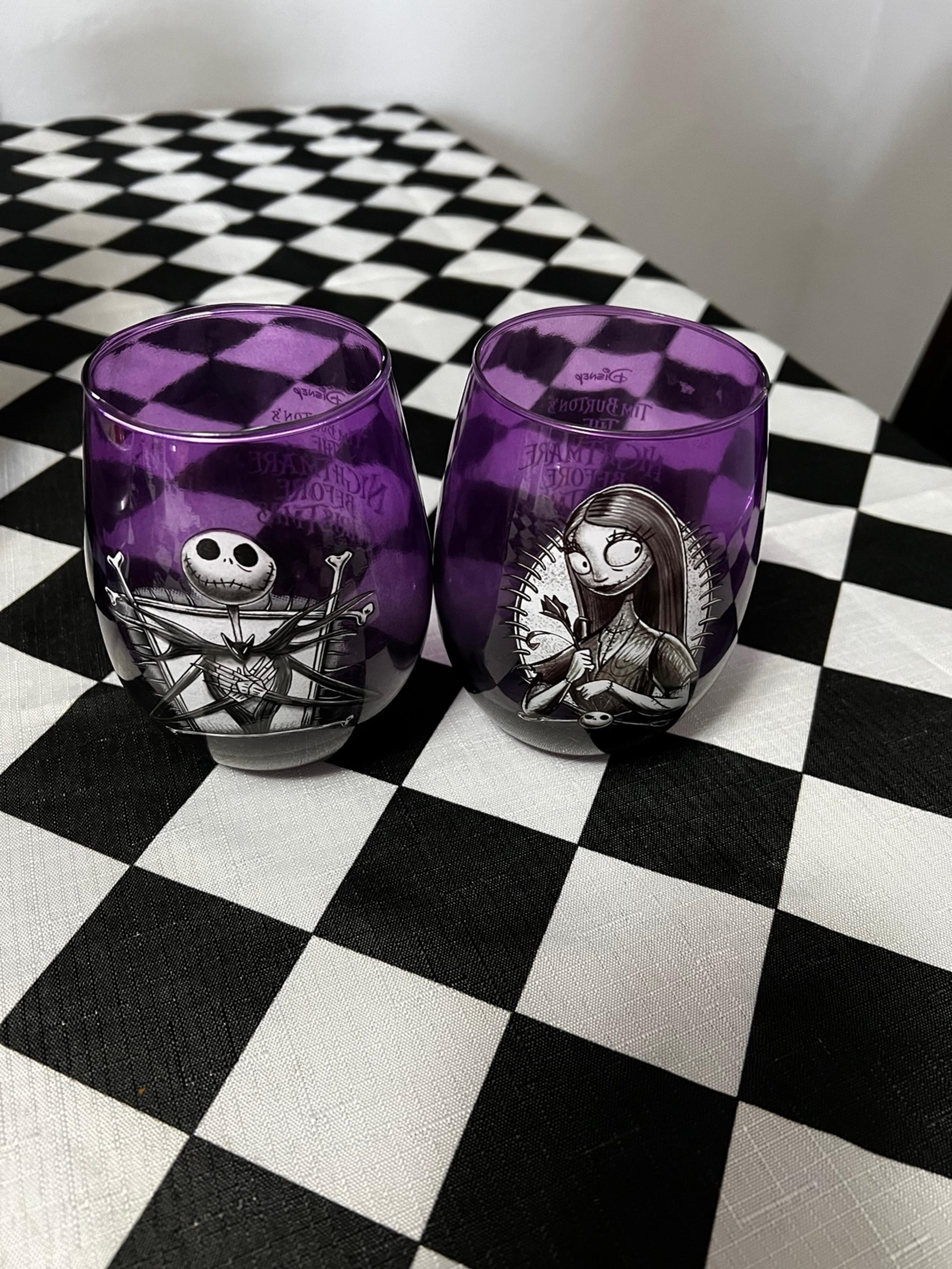 Purple Disney Wine glasses