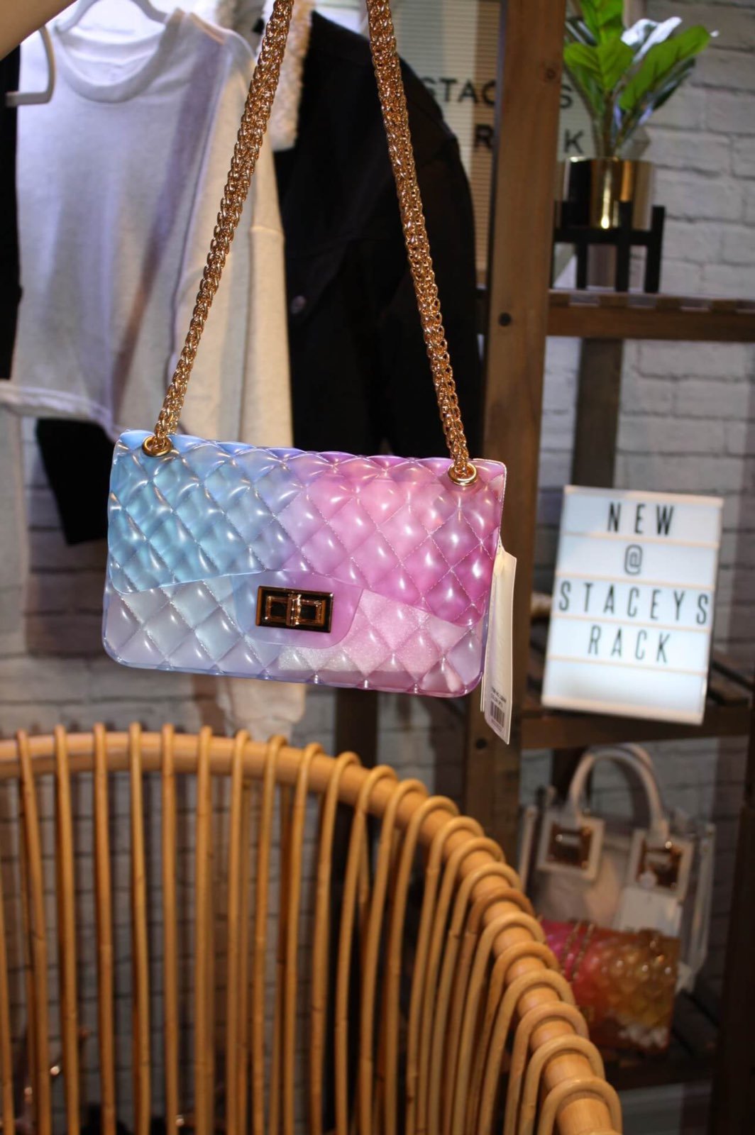 Blue and Purple Jelly Bag