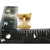 Strand Square Rolled Rope Design Vtg Cufflinks Gold Tone Tux Wedding Formal IOB