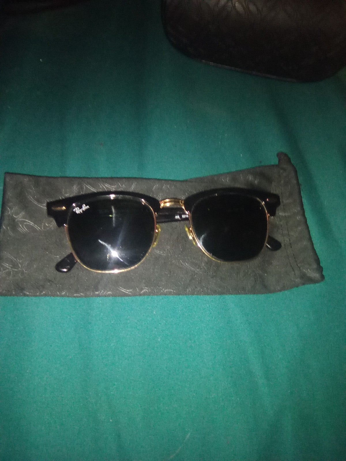 Ray-Ban RB3016 Clubmaster Classic Sunglasses with Black Frame