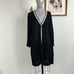 Lafayette 148 Linen Button Front V Neck Cropped Sleeve Cardigan