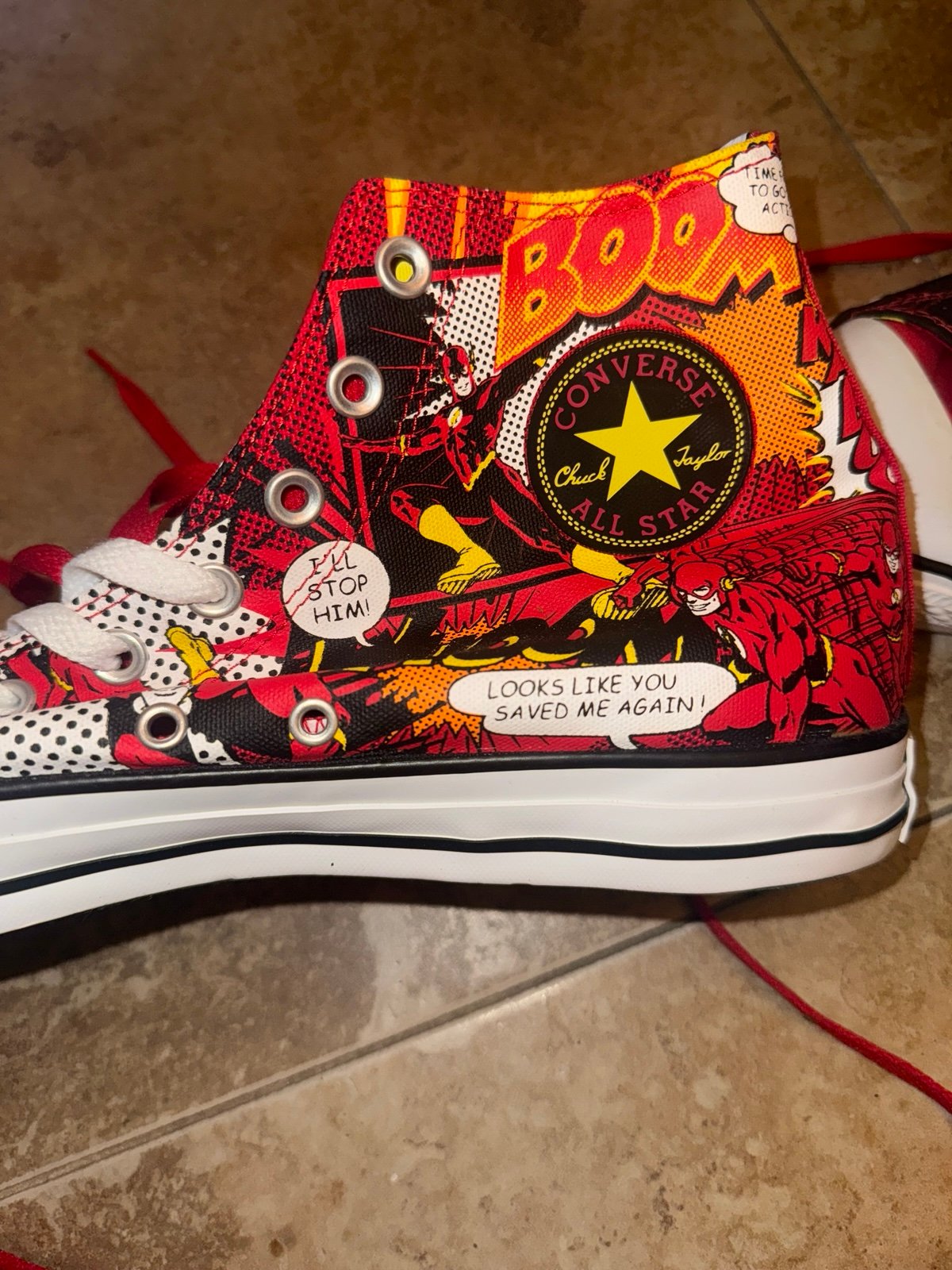 The Flash DC Comics x Converse All Star limited edition Men 12 Women 14