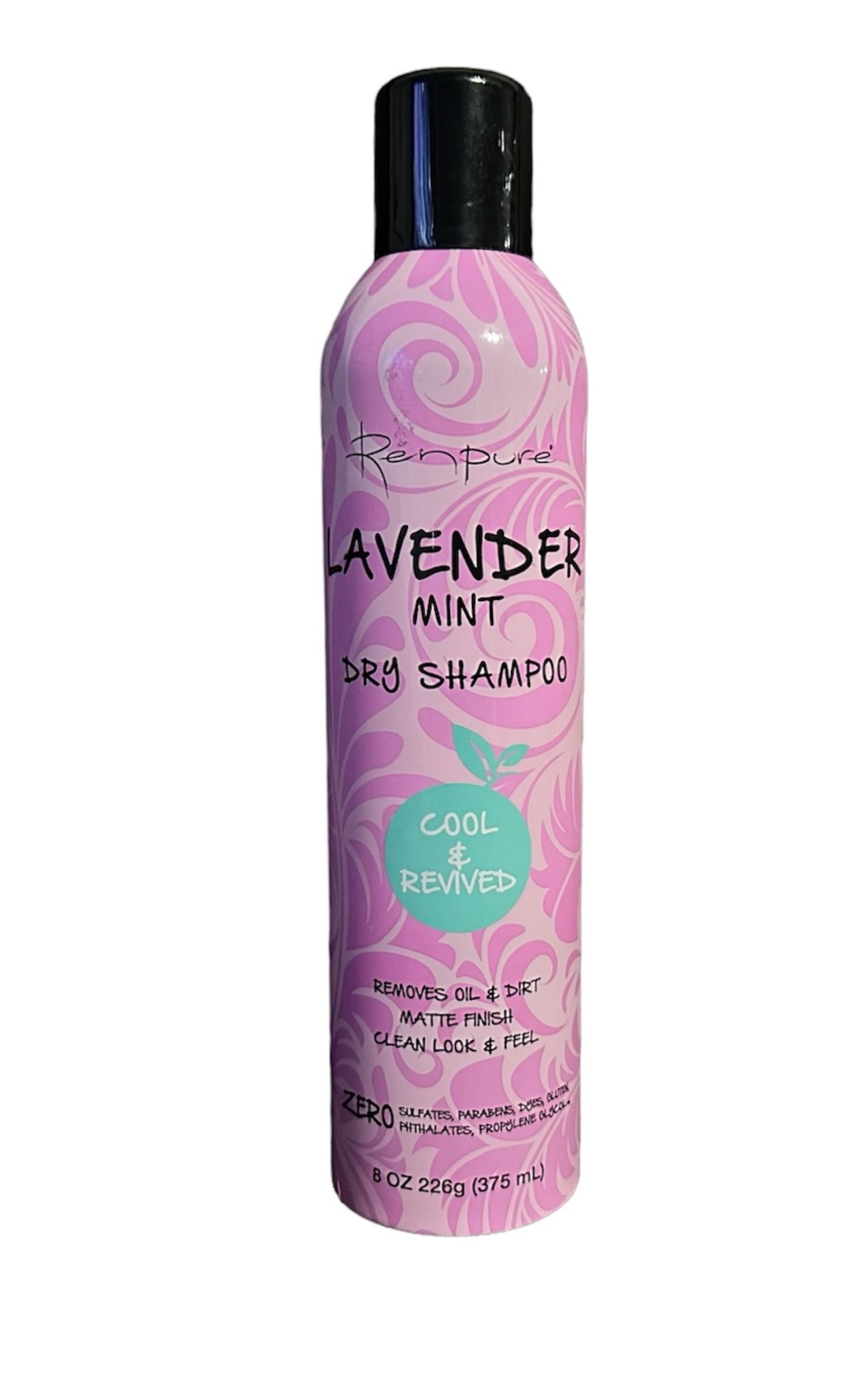 Renpure Lavender Mint Dry Shampoo Cool & Revived Clean Matte Removes Oil & Dirt