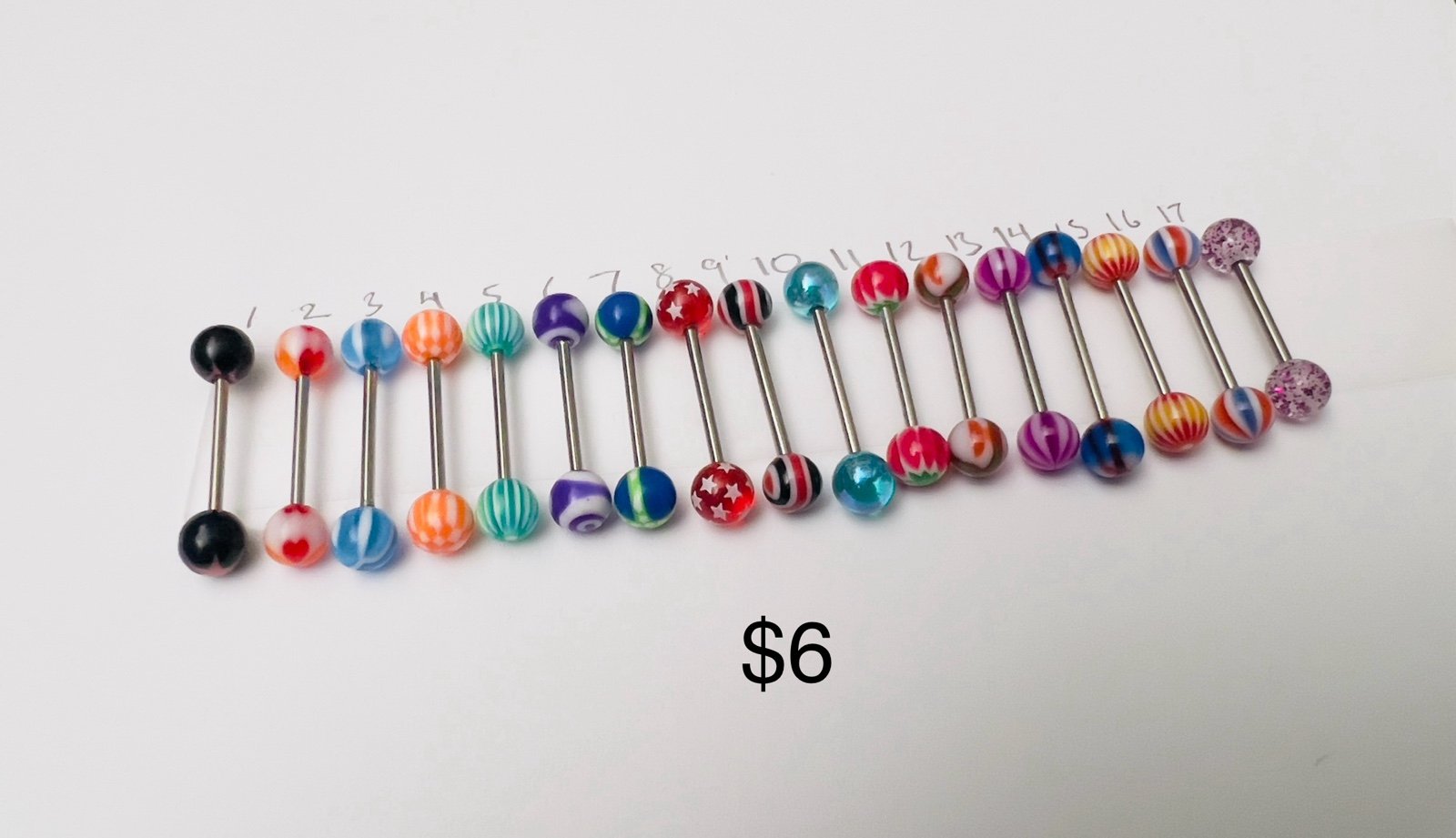 14g tongue barbells