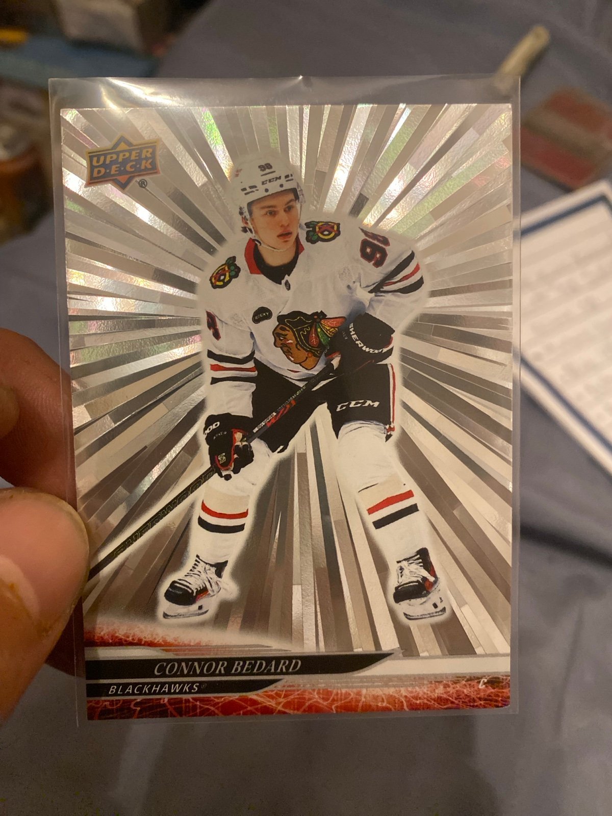 Upper Deck silver outburst ssp Connor beddeard