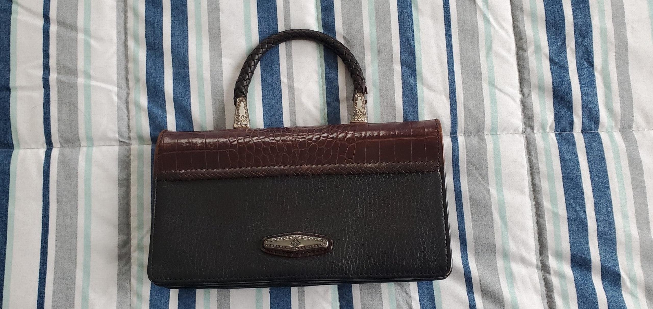Brighton Leather Pocketbook Organizer Purse Vintage