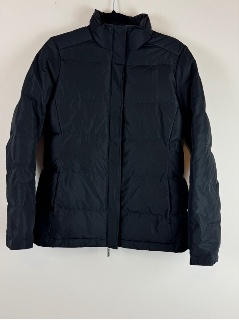 Women's Brooks Brothers Black Down Puffer Jacket Size 6