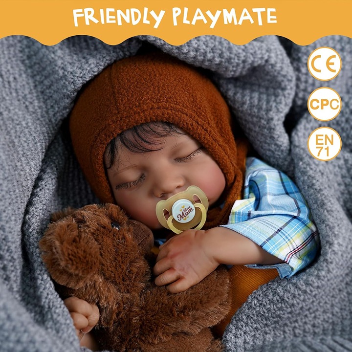 17-Inch Soft Full Body Realistic-Newborn Baby Dolls Real Life Baby Dolls with F
