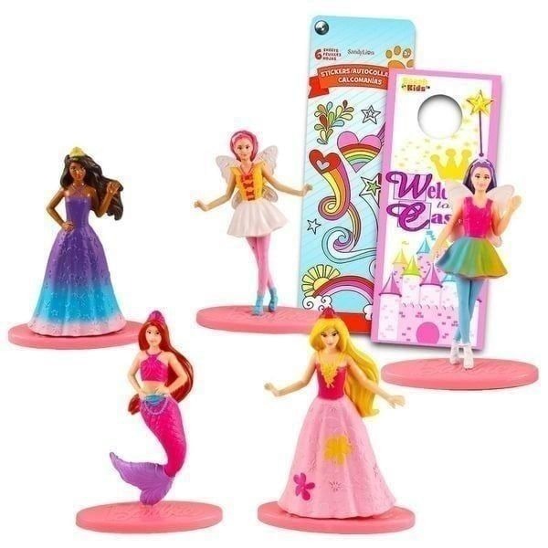 Barbie Gifts for Girls 5-7 ~ Bundle with Barbie Figurines for Cake, Barbie Acti