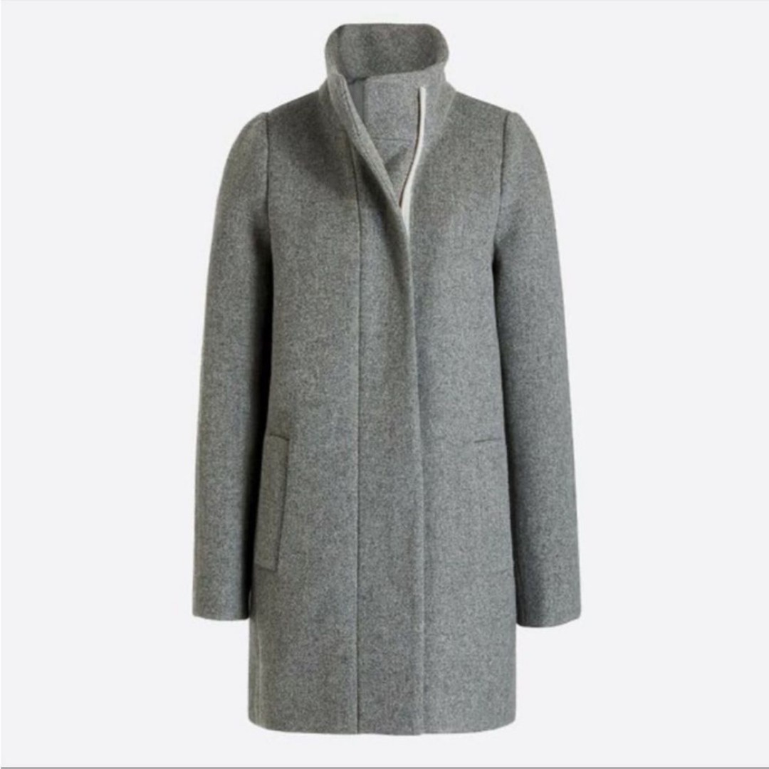J Crew Wool City Coat gray