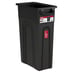 23 Gallon Heavy Duty Plastic Highboy Garbage Container, Black, 1 Each